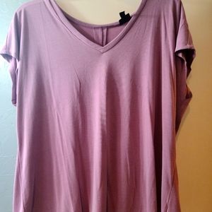 Purple vneck